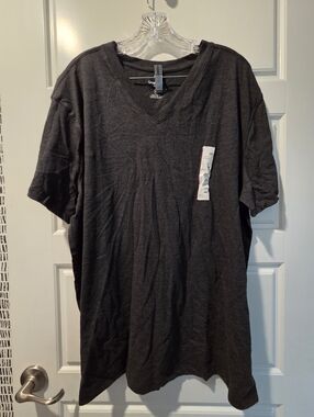 Goodfellow & Co Men's V-Neck T-Shirt - Charcoal Gray Xxl Nwt